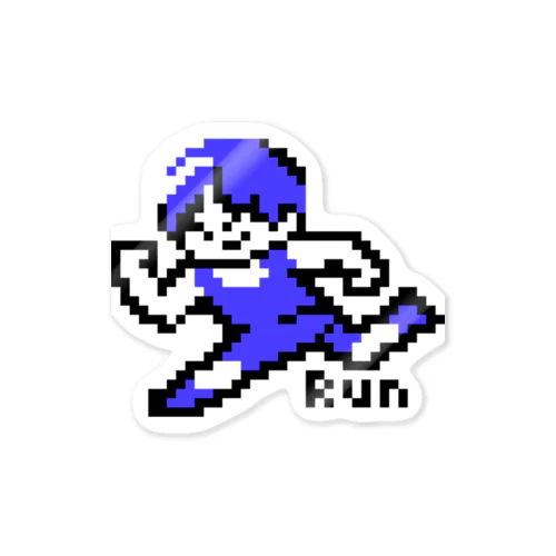 Run for a bit(blue) Sticker