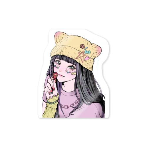 猫耳ちゃん Sticker