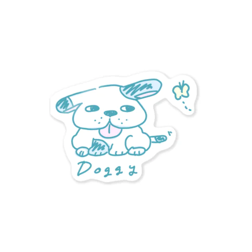 かわいい犬　落書きver. Sticker