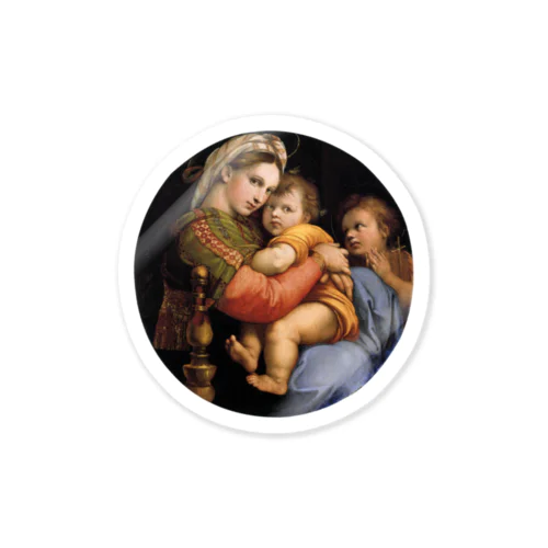 小椅子の聖母 / Madonna della seggiola Sticker