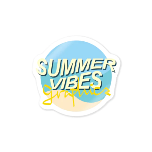 SUMMER VIBES GRAPHICS ステッカー