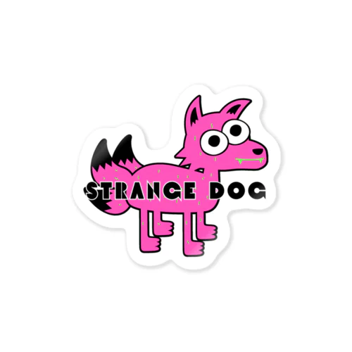 STRANGE DOG Sticker