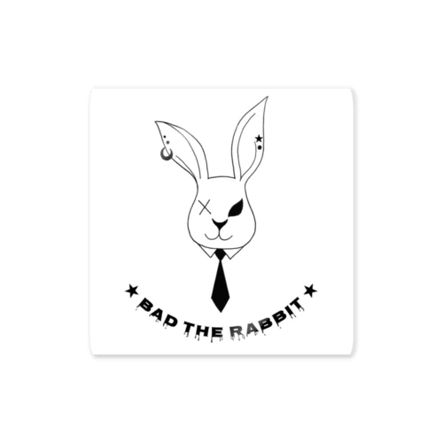 BAD THE RABBIT Sticker