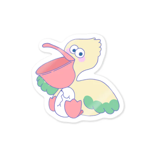 ペリカンのビンさん Sticker