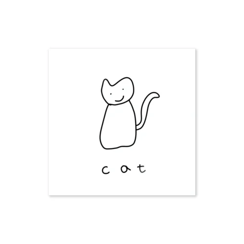 シンプルねこ Sticker