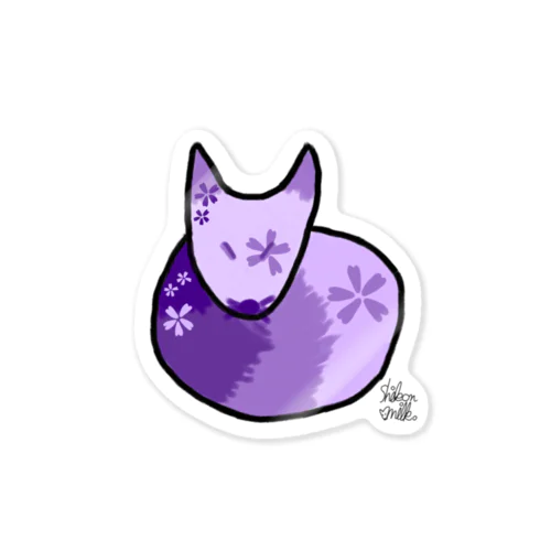 紫狐みるく。 Sticker