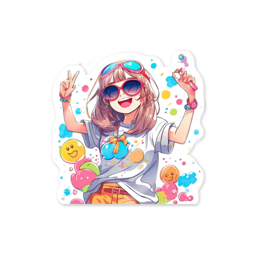 可愛い女 Sticker