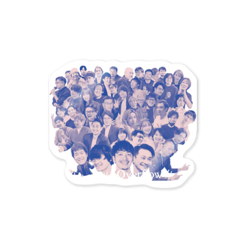 overflow 6th Anniversary (Navy) Sticker