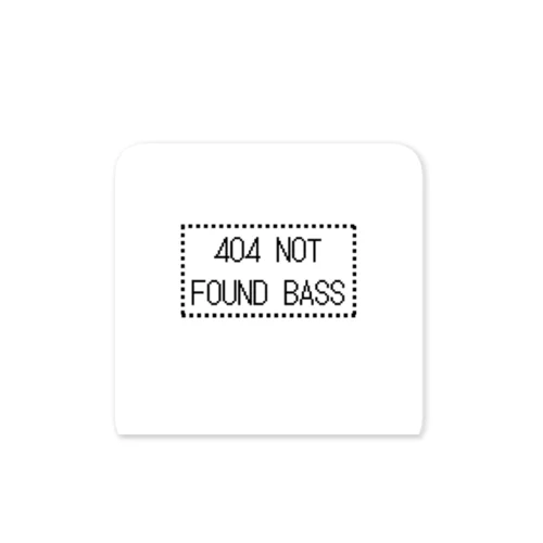 404 NOT FOUND BASS Sticker