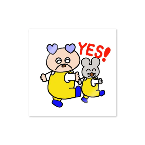 歩くＤＯＮＤＯＮとねずみくん Sticker