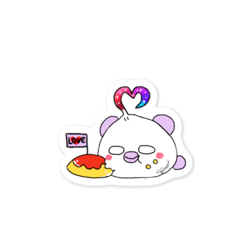オムレツだいすきステッカー Sticker
