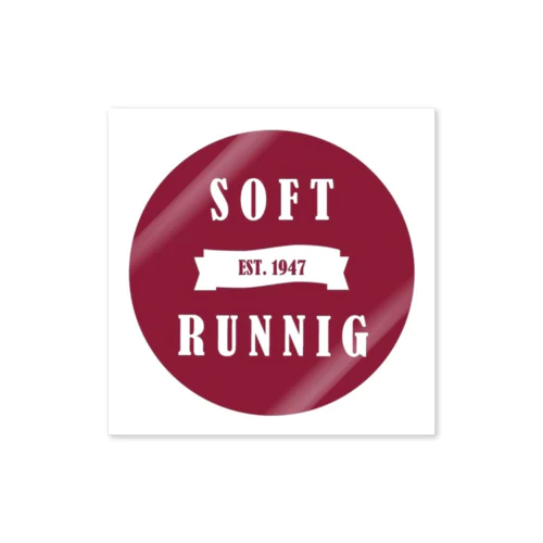 Soft Running  Sticker