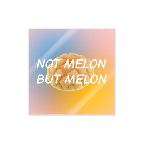 not melon but melon Sticker