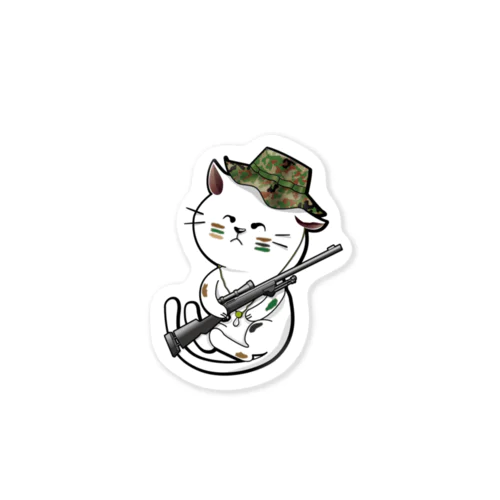 家猫スナイパー Sticker