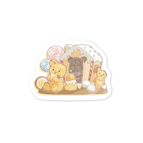 お菓子のお家のもげこちゃん Sticker