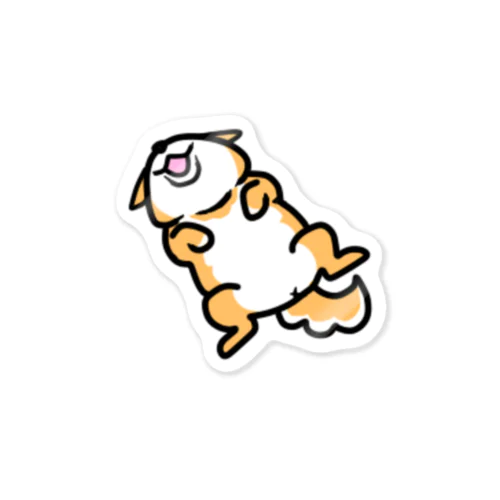 へそ天わんちゃん　わんわん♡わんダフル Sticker