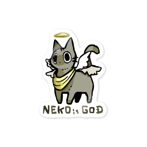 NEKO is GOD ステッカー