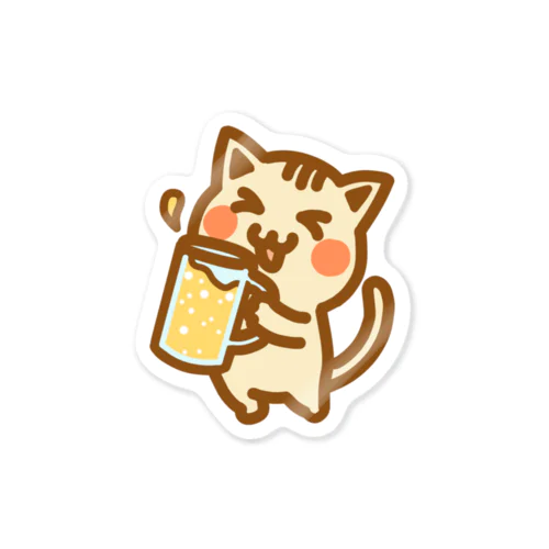 Beerニャ Sticker