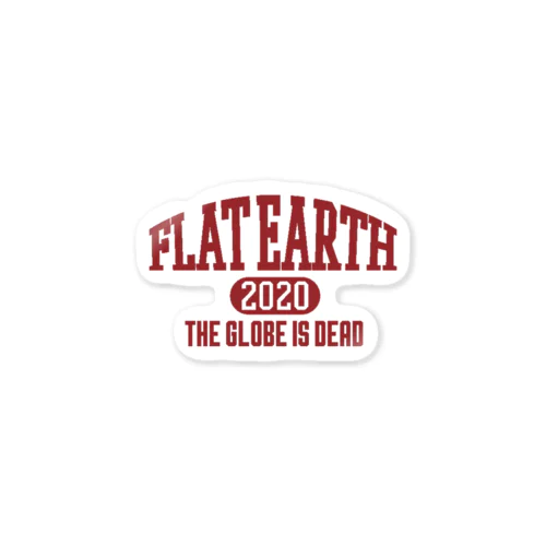 カレッジ風［ネバダカラー］　フラットアース　FLATEARTH Sticker