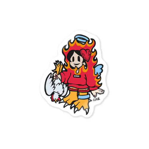 めらめらちゃん Sticker