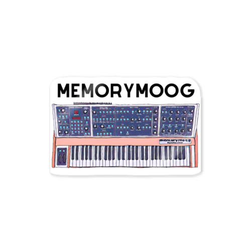 Moog Memorymoog - Vintage Synthesizer ステッカー