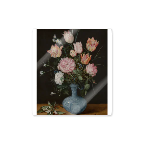 万暦染付の花瓶に生けた花 / Flowers in a Wan-Li Vase Sticker