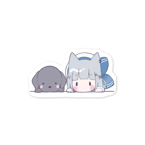 こむぎとちょこ Sticker