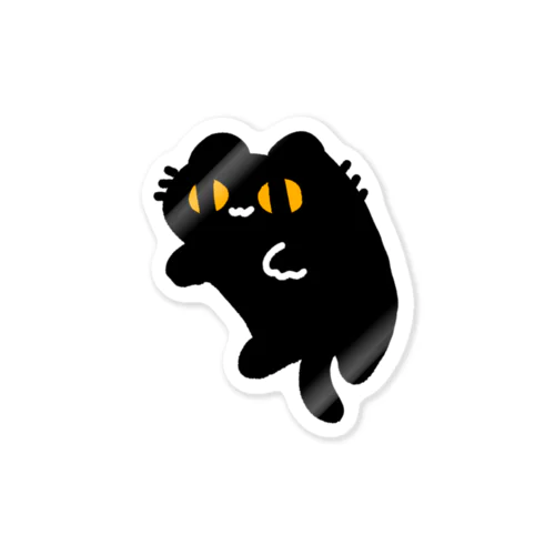 black cat*Length* Sticker