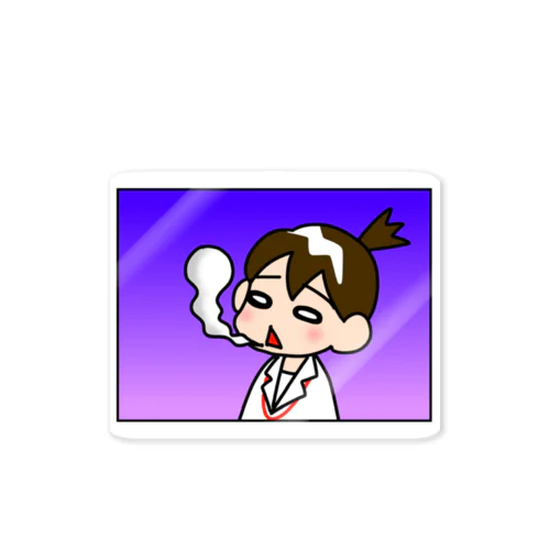 魂抜けてるアイコさん Sticker