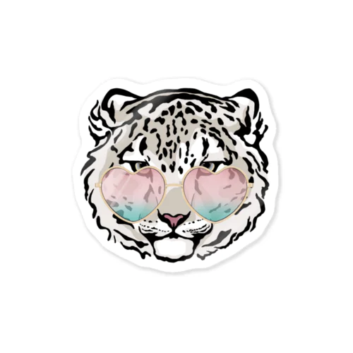 Snow Leopard Sticker