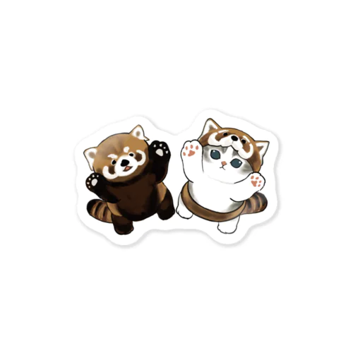 レッサーパンダにゃん Sticker