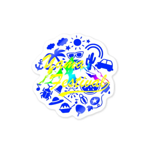 ヤマフェスステッカー（青） Sticker
