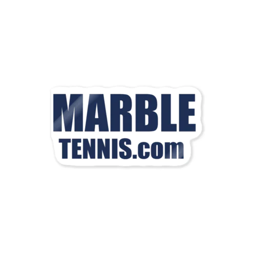 MARBLE TENNIS.com (Navy logo） ステッカー