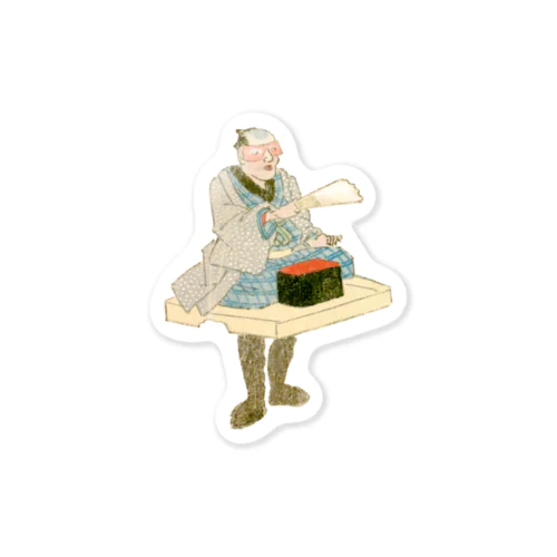 お面　神田明神祭禮繪卷 [3]　Kanda Myojin Festival Religious Painting [3] Sticker