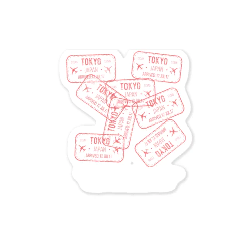 日本行きパスポートくん Sticker