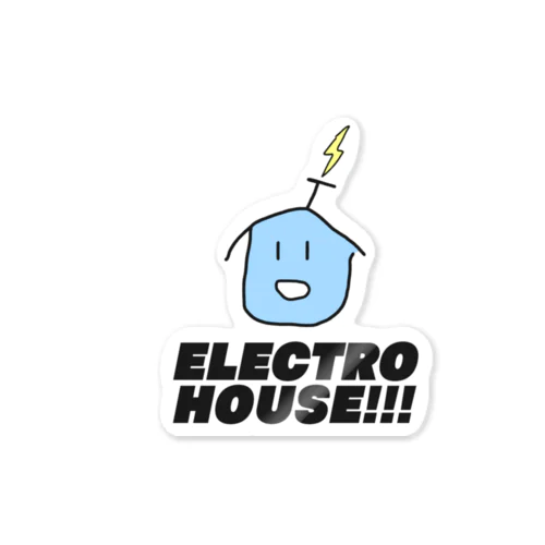 ELECTRO HOUSE!!! クロモジ ステッカー