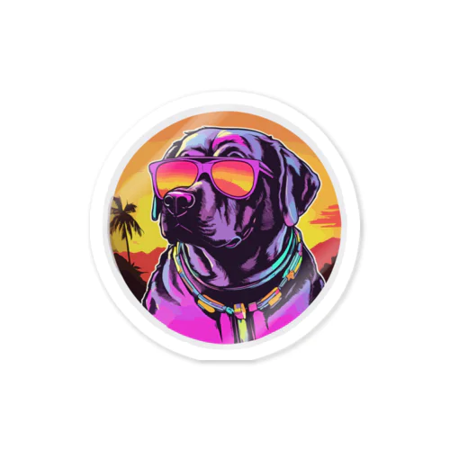 DJ Dog Sticker