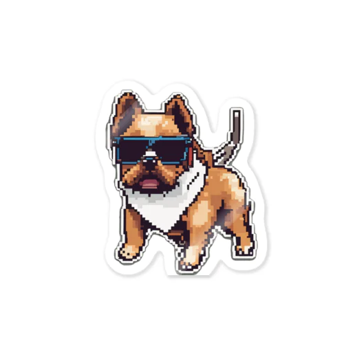 Pixel Dog Sticker