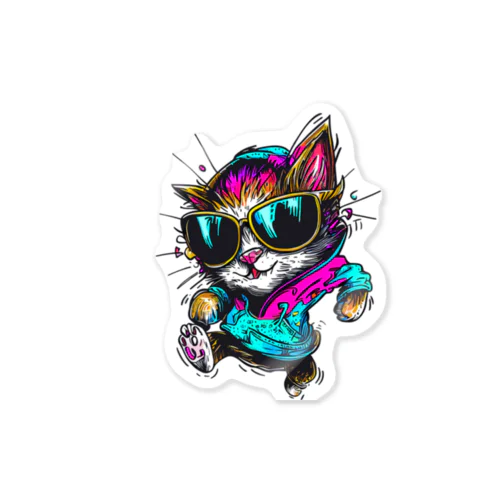 #16 cat Sticker