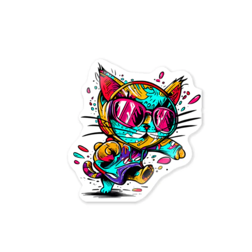 #18 cat Sticker