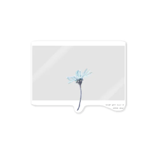 Sky Ocean Water Flower . Sticker