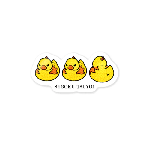 悪魔のアヒル (ヒヨコ) Sticker