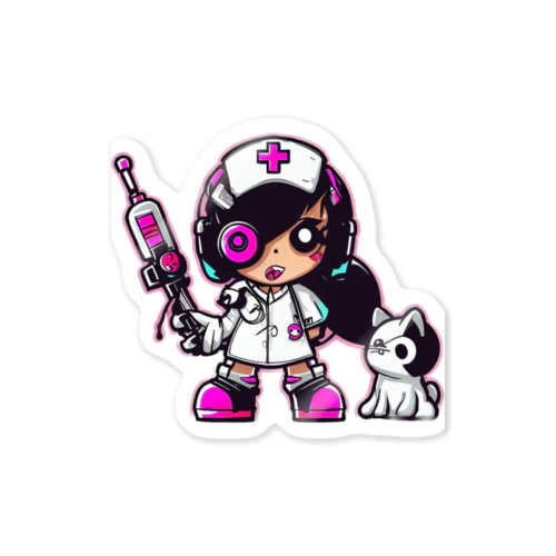 CuteCombat_nurse(ナース)_ver.003 ステッカー