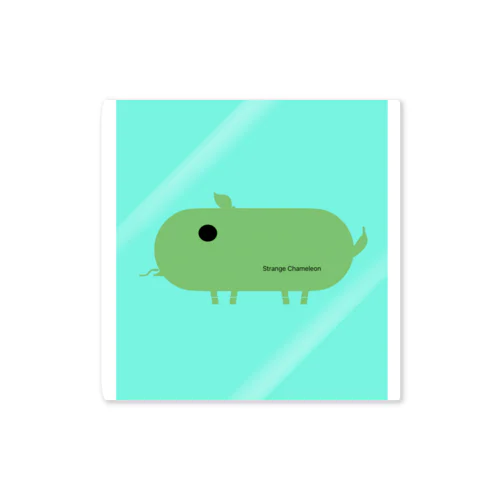 Strange Chameleon Sticker