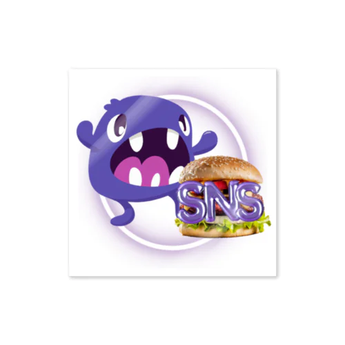 SNS like a junk food ^^ Sticker