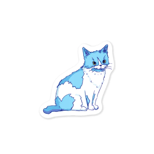 水色の猫ちゃん Sticker