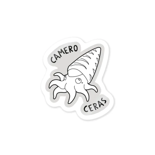 カメロケラス_シロクロA Sticker