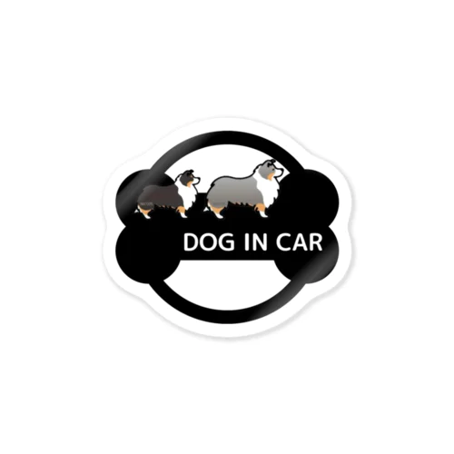 シェルNICO DOG IN CAR ステッカー 스티커