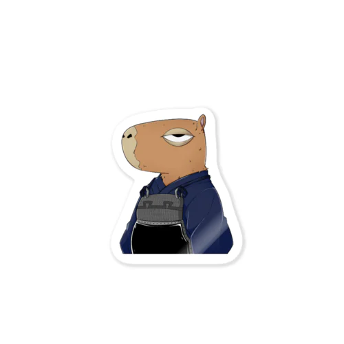 始まりのkapibara剣道サムライ Sticker