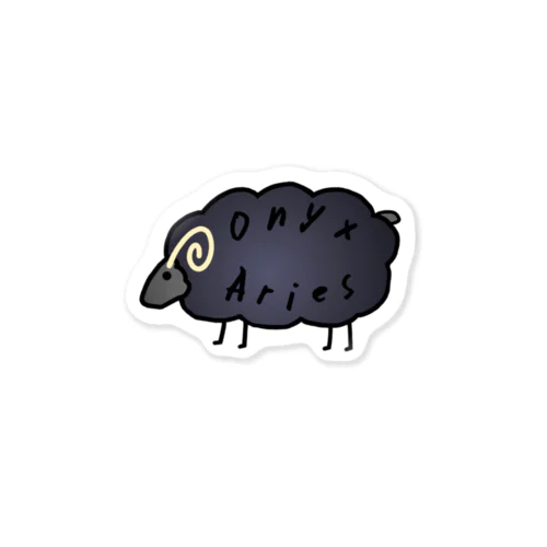 Onyx Aries Sticker